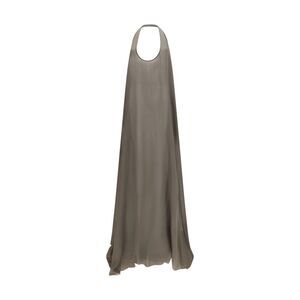 Rick Owens Women Haltar Silk Georgette Dress